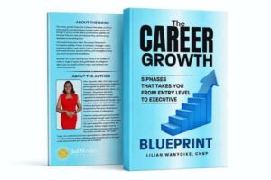 The Career Growth Blueprint book mockup by Lilian Wanyoike